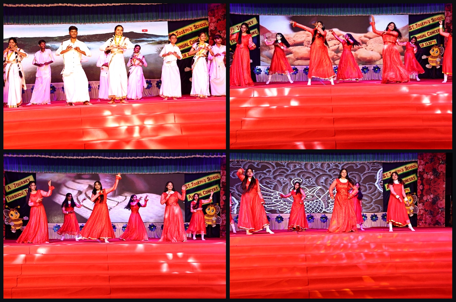 St. Joseph's students classical balance dance collage